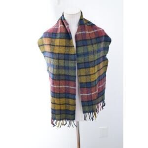 Johnstons Of Elgin Lambswool Scarf Tartan Plaid Scotland 54" x 11"